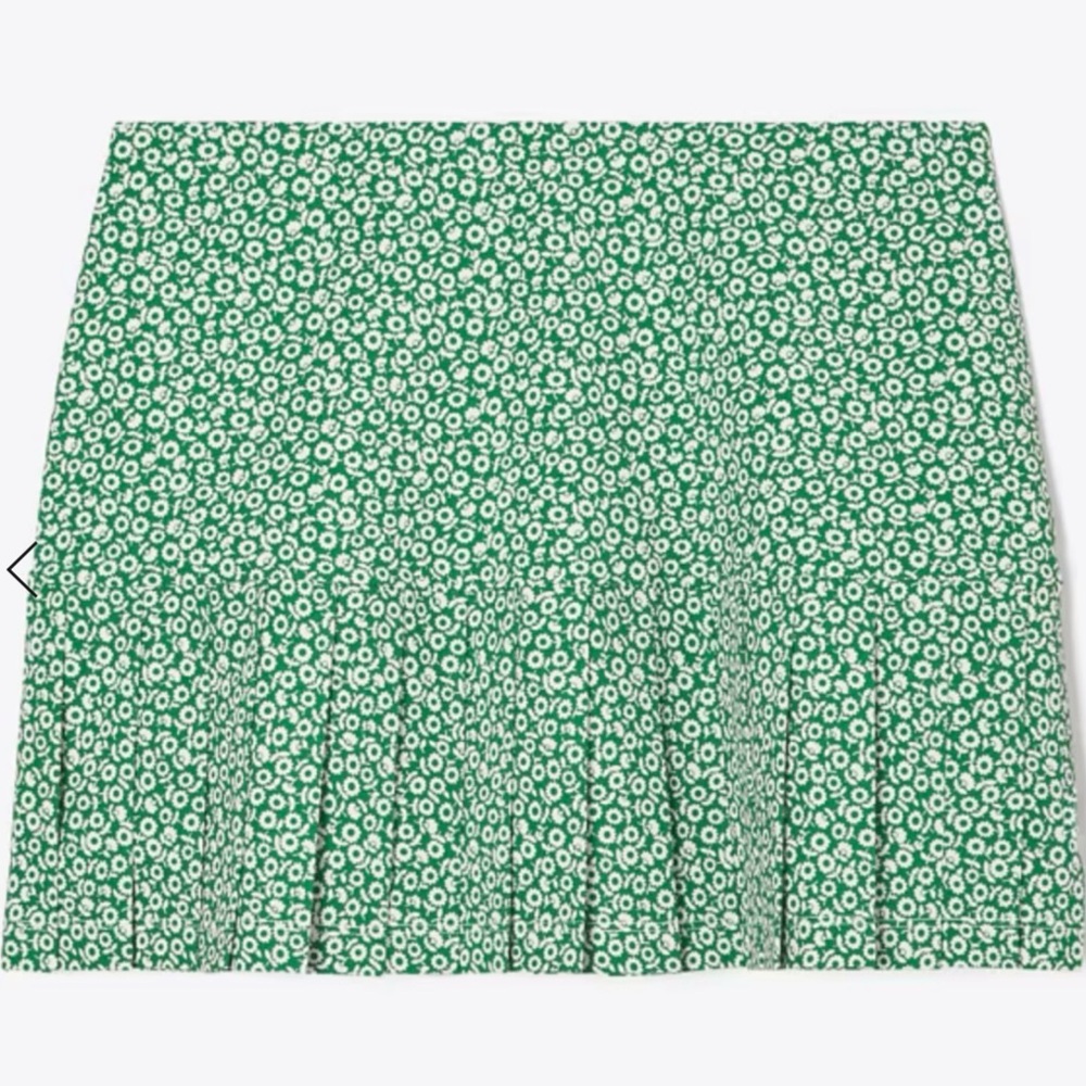 Tory Burch Green Floral Tennis Skirt